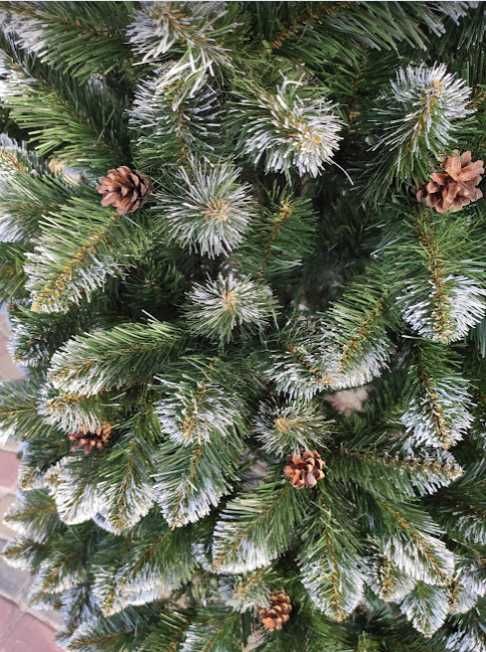 Ялинка Елітна штучна з натуральними шишками елка искусственная