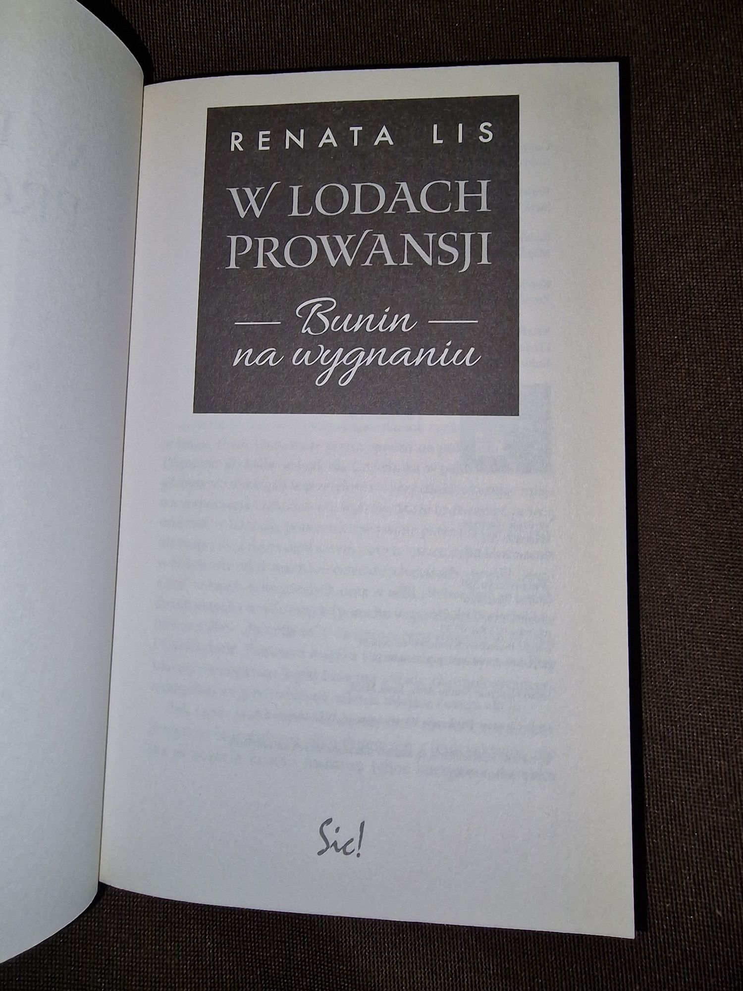 W lodach Prowansji Renata Lis