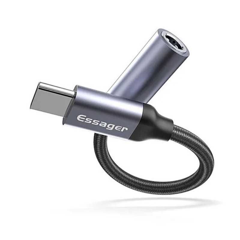 Przejściówka USB-C do Mini Jack 3.5mm Adapter do Telefonu i Słuchawek