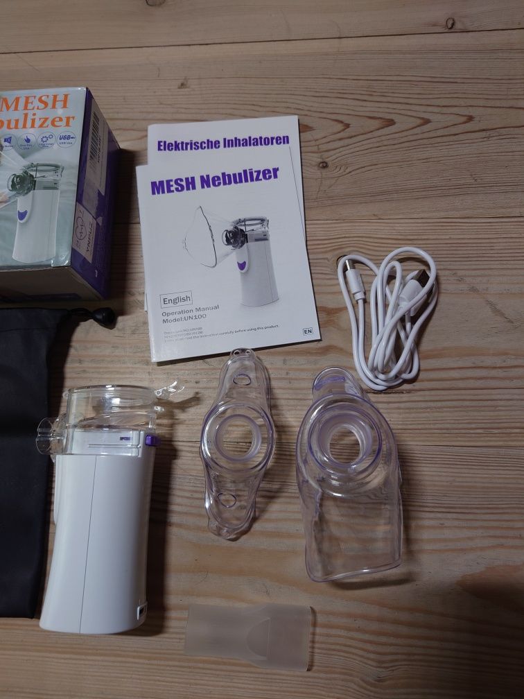 Inhalator Nebulizator UN100-Y dla dorosłych i dzieci ładowany USB