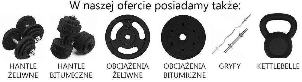 OBCIĄŻENIE ŻELIWNE 80 kg ZESTAW 12 talerzy 28,5mm KR