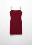 (Novo com etiqueta) Vestido vermelho de lurex M da Mango.
