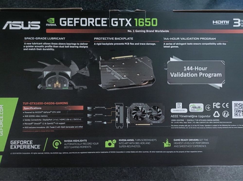 Placa gráfica gtx 1650 4gb