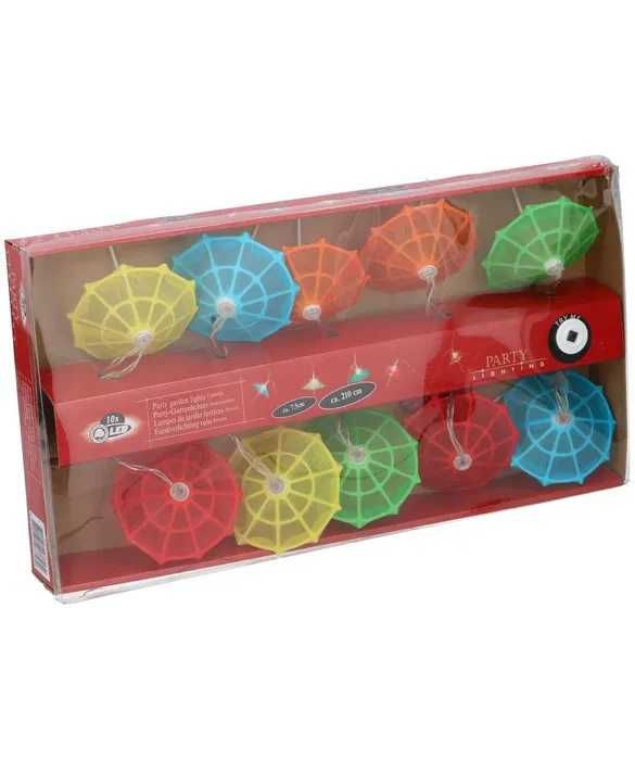 Lampki, parasolki led 10 na baterie.
