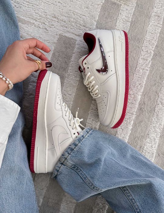 Кросівки Nike Air Force 1 White/Red premium i55