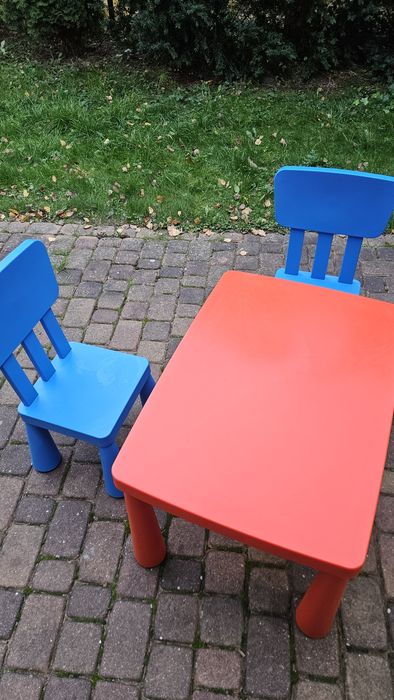 stolik i 2 krzesła Mamut Ikea