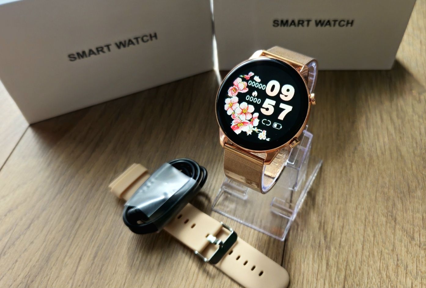 Piękny I Stylowy Smartwatch Funkcjonalny Zegarek Damski