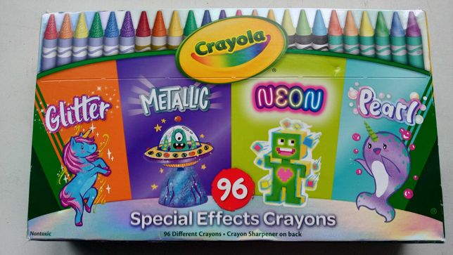 Карандашы Crayola 96 special effects crayons, crazart 24