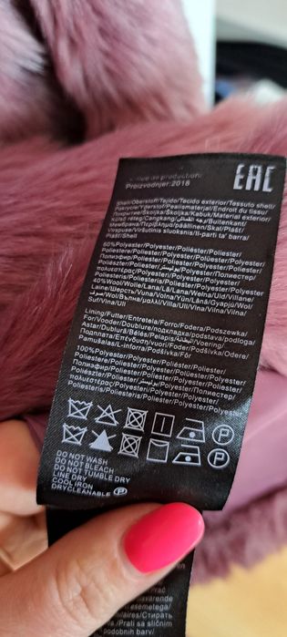 Fioletowe futerko ONLY R. L