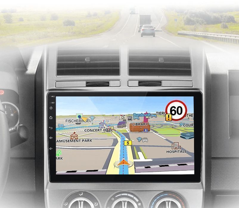 Nowoczesne Radio Android do Jeep Compass 2007 - 2009, 6GB 128GB