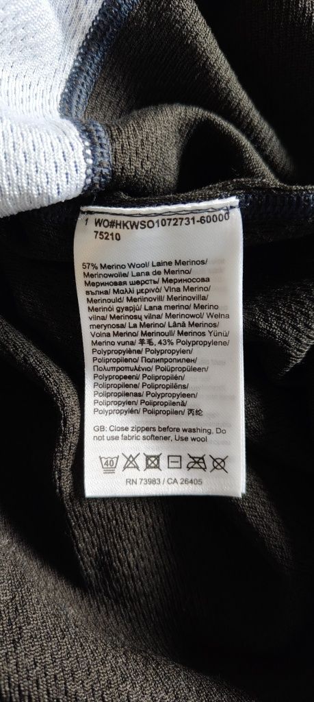 Bluzka termoaktywna Helly Hansen Lifa Work Wear rozmiar M Wełna Merino