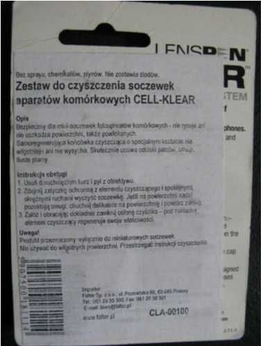 Zestaw do czyszczenia obiektywów, mini soczewek aparatów