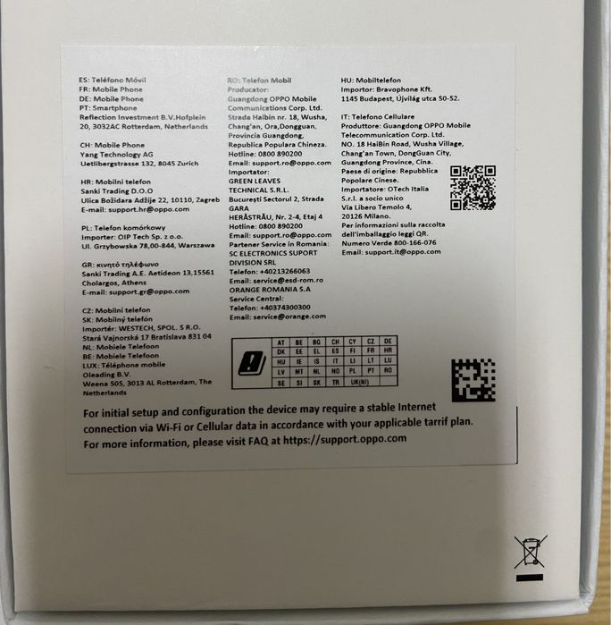 Oppo A18 novo (cx com selo)