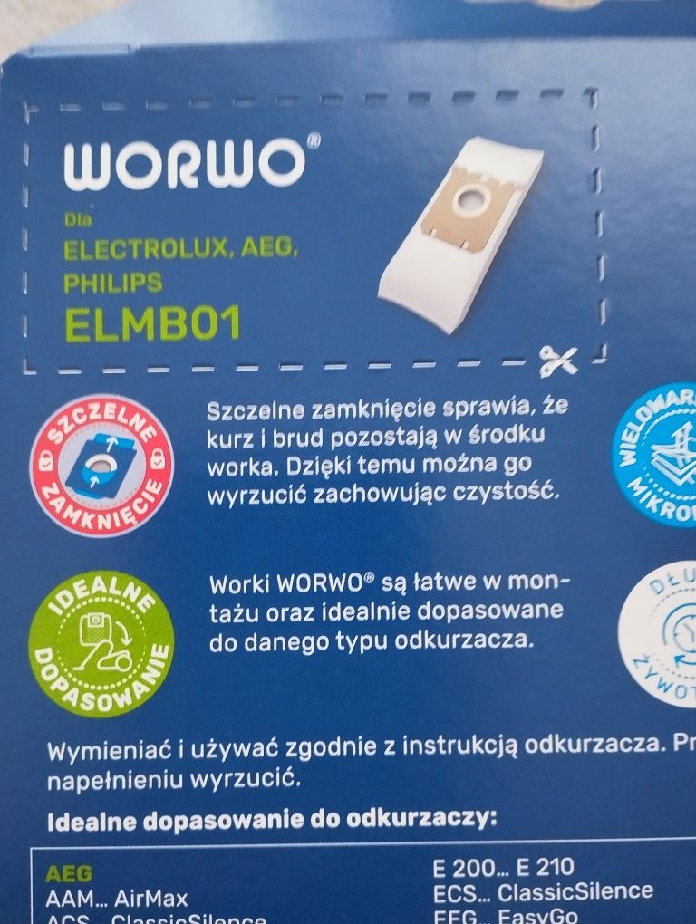 Worki do odkurzaczy Electrolux, AEG, Philips