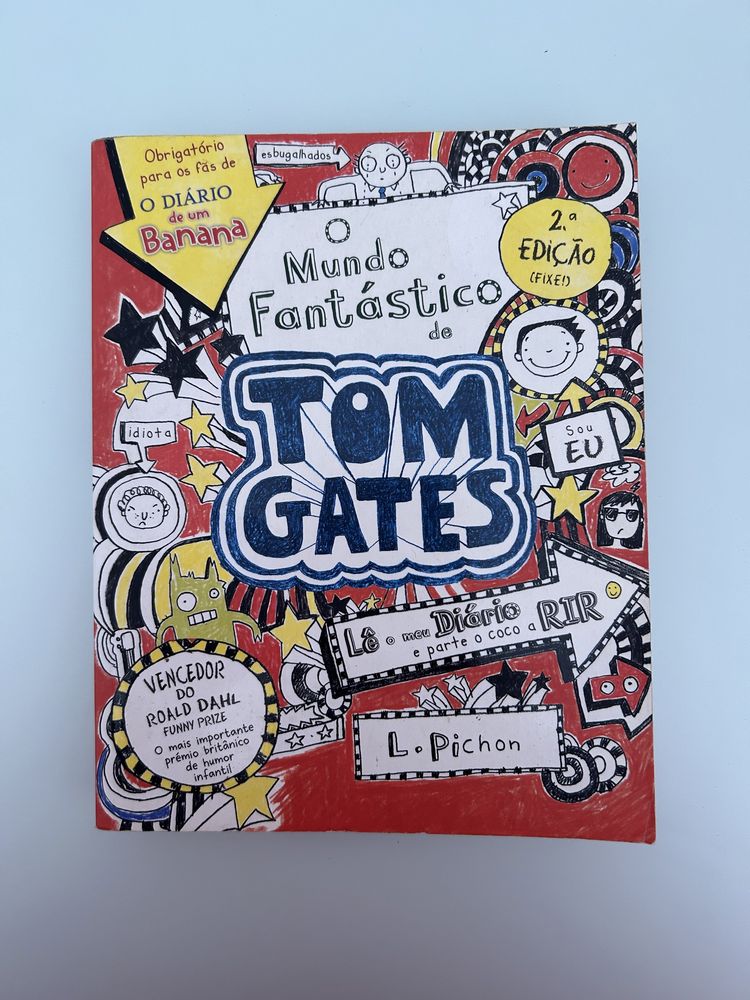 Livro o mundo fantástico de Tom Gates 2ªedição.