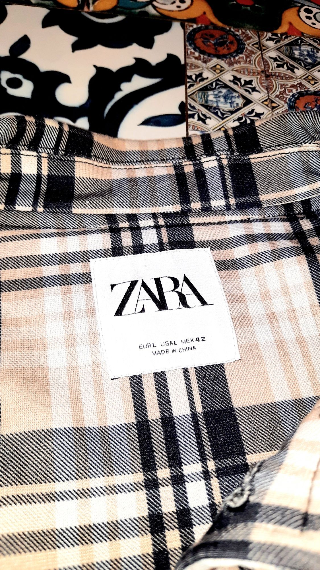 Куртка-рубашка Zara. EUR Оверсайз