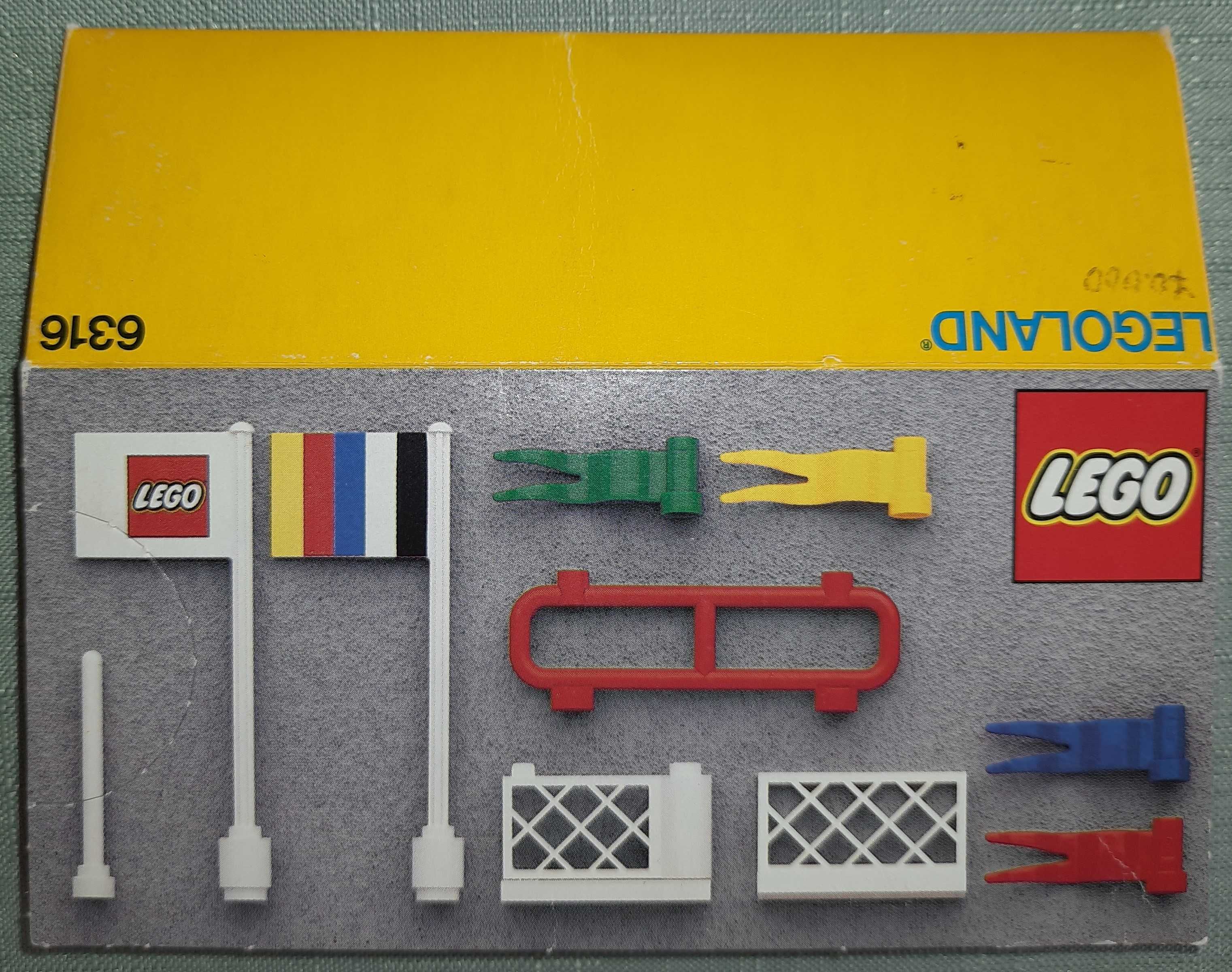 Zestaw LEGO 6316 flagi i ogrodzenia z pudełkiem