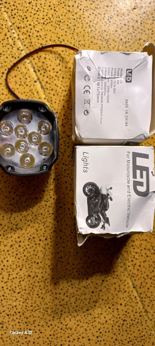 Додаткові Led фари для мотоцикла