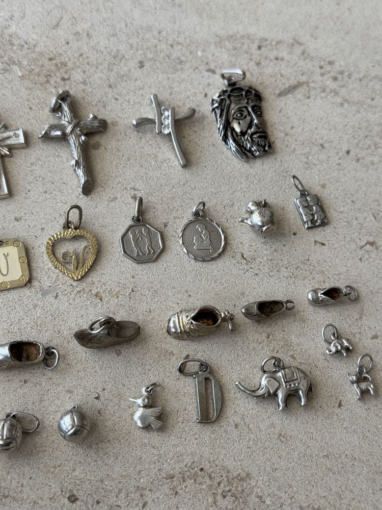 Pendentes / berloques de prata para fio e pulseira
