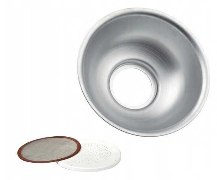 Aluminiowe cedzidło do mleka cedzak wkłady 3l