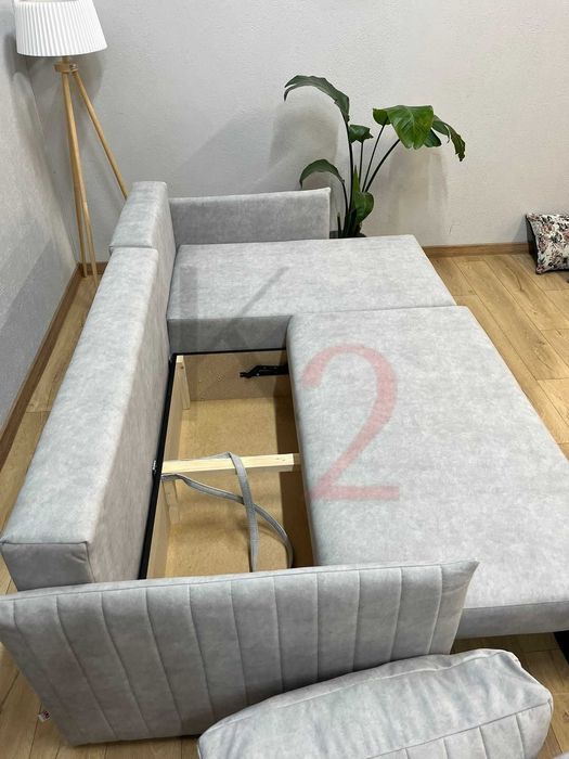 Narożnik Kriss, mały narożnik, sofa, kanapa, rozkładany, gratis