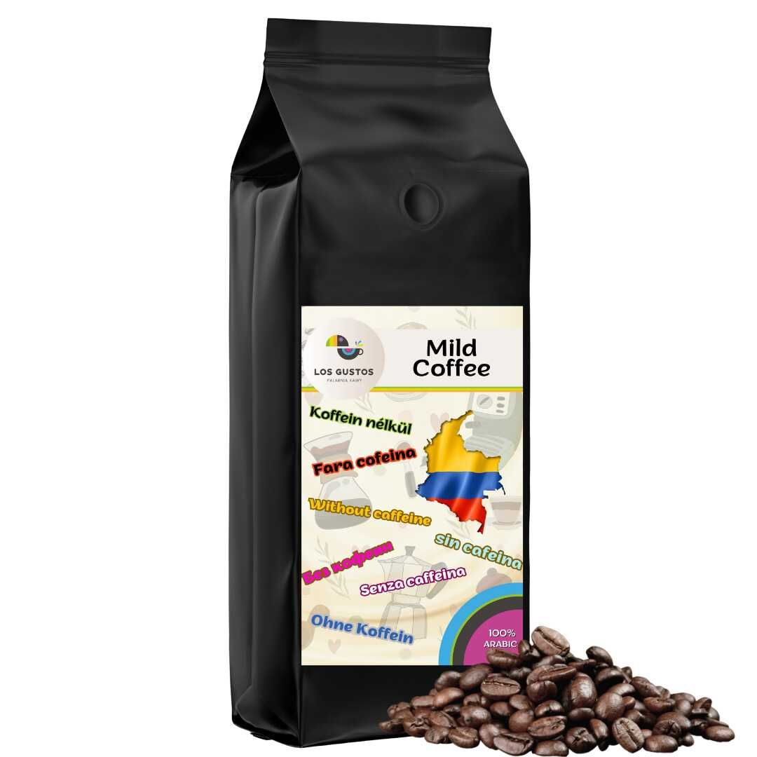 Kawa ziarnista Mild Coffee 1000g Bezkofeinowa Kolumbia Supremo