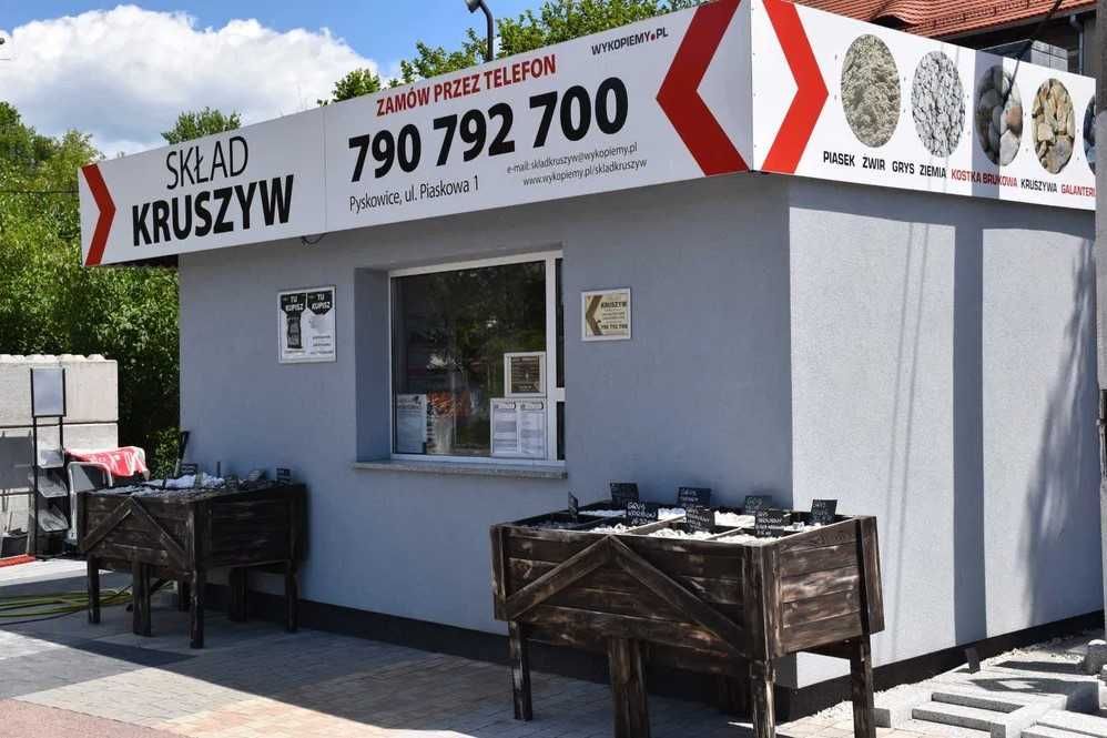 Grys Thassos 8-16 mm, 16-32 mm (worek 20kg) - biały na cmentarz