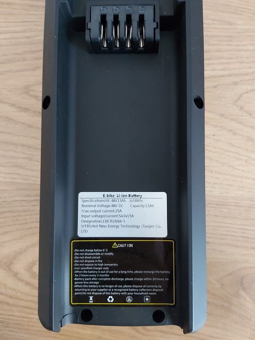 Bateria do roweru elektrycznego hailong 13Ah 48V 13S szyna XT60 ładowa
