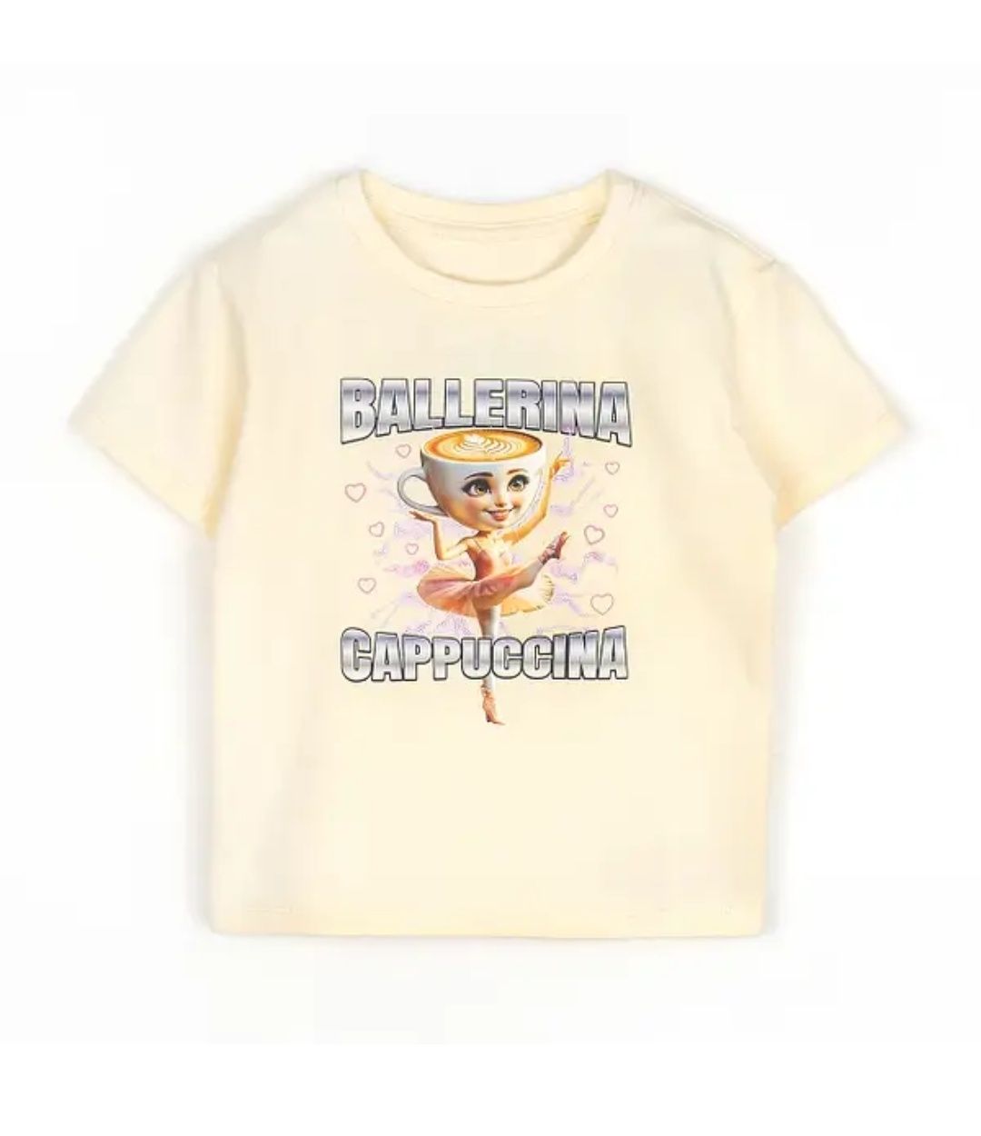 Футболка італійські меми Tralalero Tralala, Ballerina Cappuccina