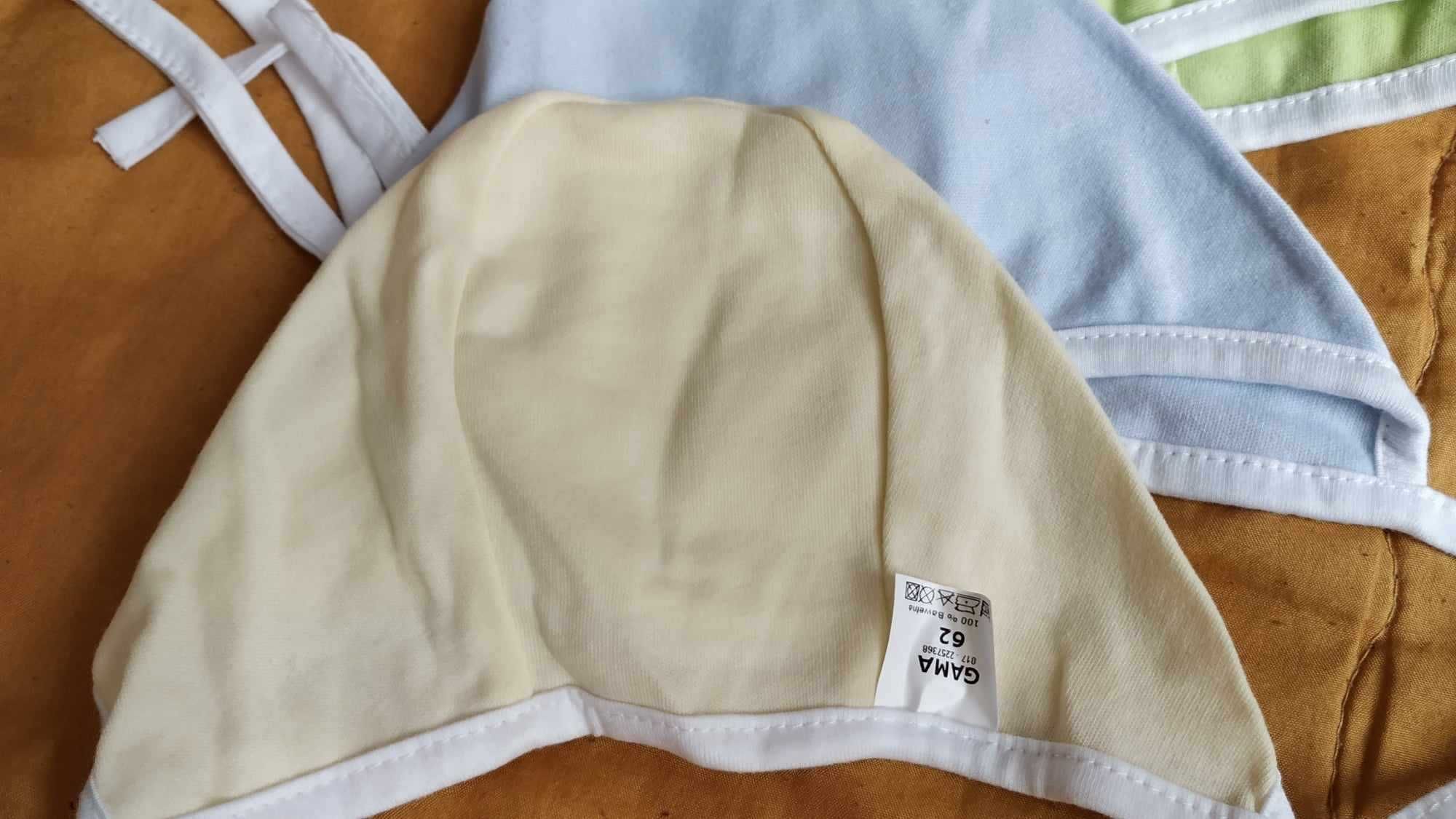 bawełniana czapka niemowlęca rozmiar 62 Kolory