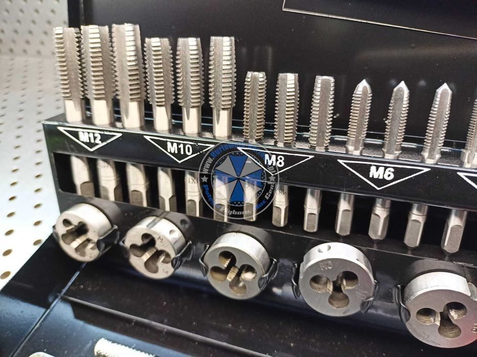 Zestaw gwintowników i narzynek M3-M12 32el gwintowniki
