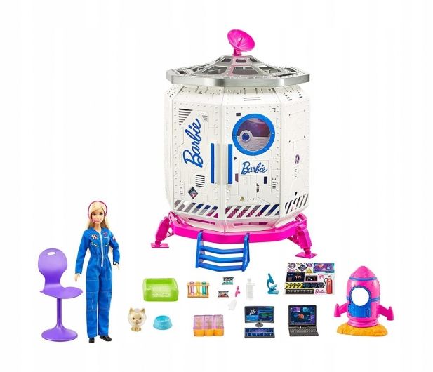 Barbie Stacja Kosmiczna Zestaw + Lalka Space Discovery Gxf27