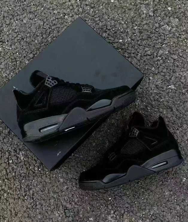 nowy Jordan 4 Retro Black Cat Moda rozmiar.43