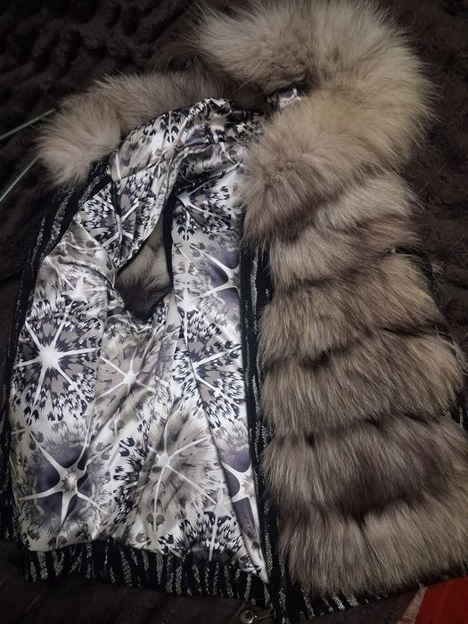 Чернобурка жилетка