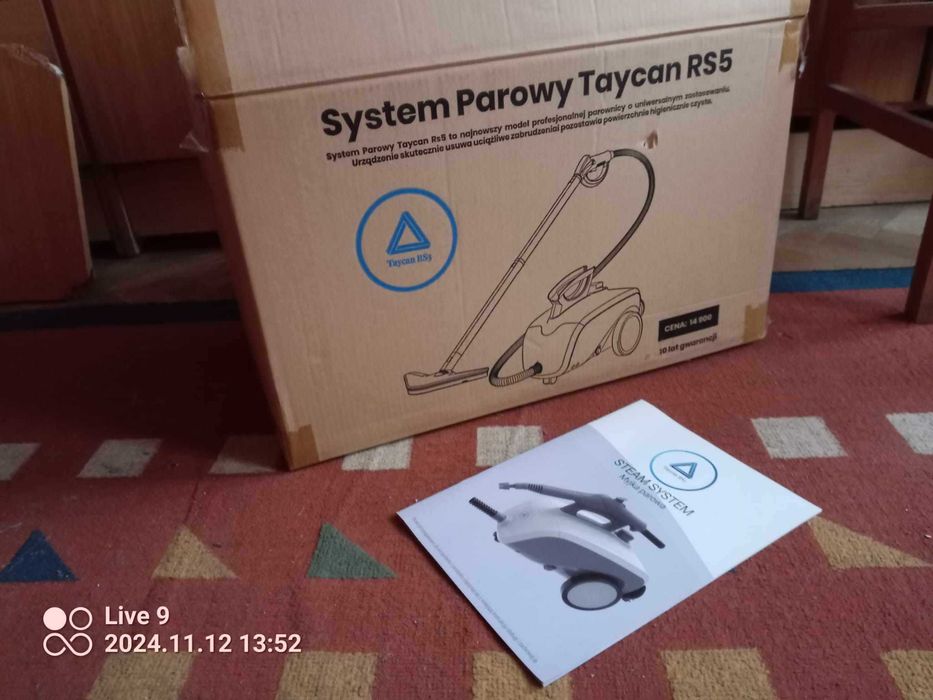 Odkurzacz z dodatkowym systemem parowym TAYCAN RS5 - z gwarancją 8 LAT