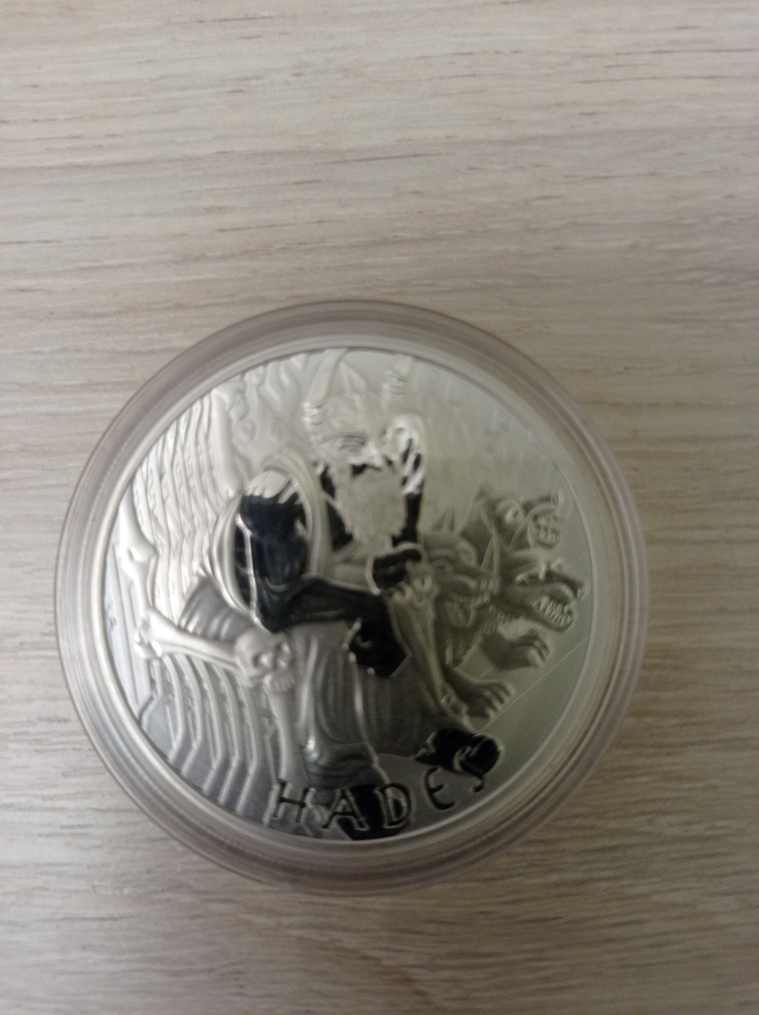 Серебряная монета Аид, острова Тувалу, унция