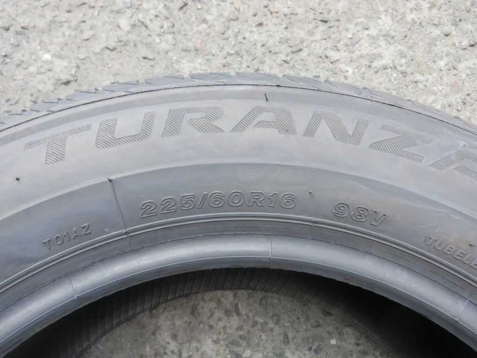 225/60 R16 98V Bridgestone TuranzaT001 Літо 2штуки протектор 7.5мм