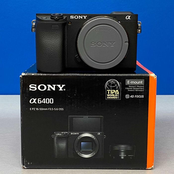 Sony Alpha A6400 (Corpo) - 24.2MP | 3 ANOS DE GARANTIA