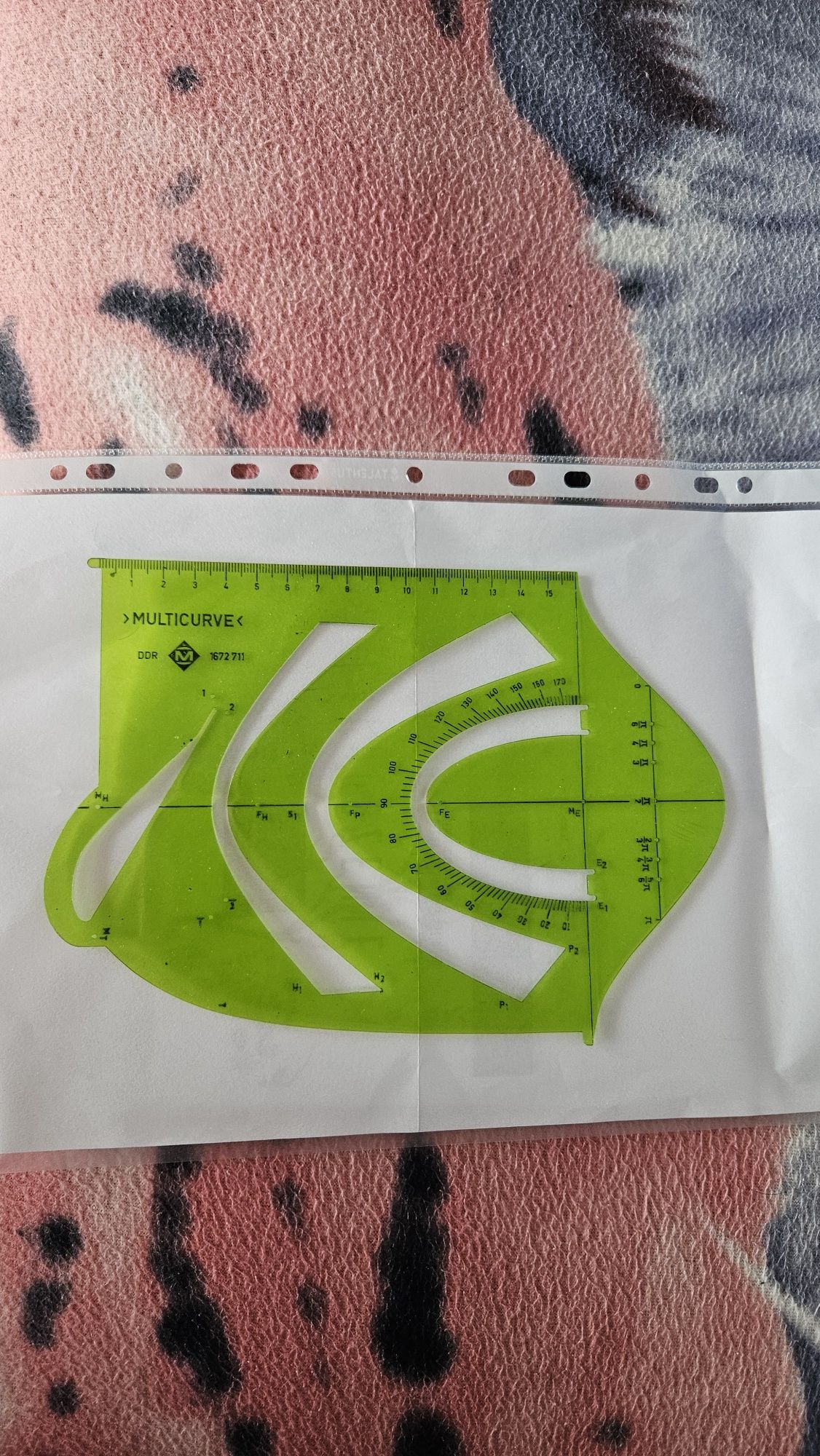 Szablon krzywik PRL Multicurve