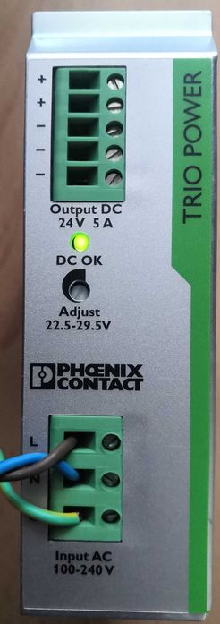 Fonte alimentação Nova Phoenix Contact Trio-PS/1AC/24DC/5
