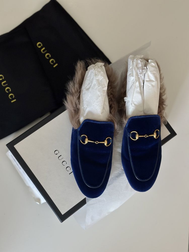 Бархатні лофери Gucci princetown, оригінал
