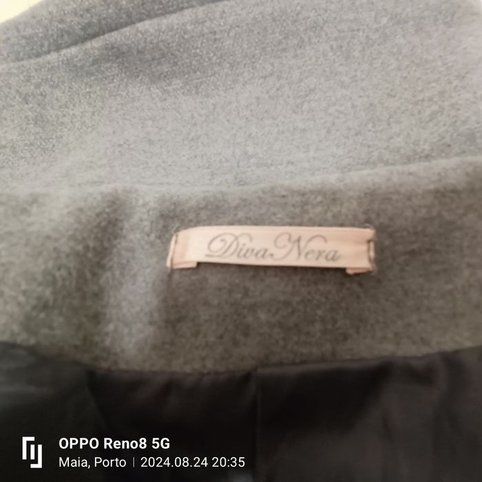 Casaco fazenda cinza