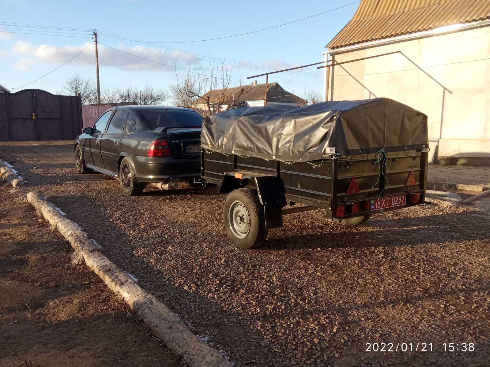 прицепы Днепр с треугольным дышлом.