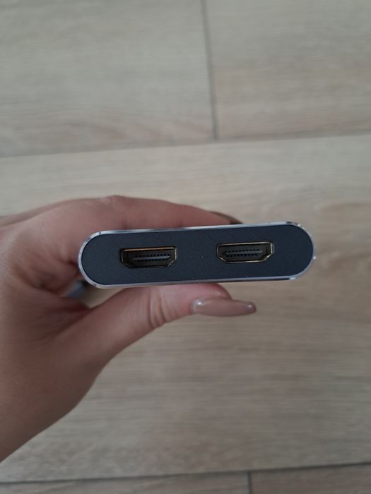 Adapter DisplayPort na podwójny HDMI Fairikabe Rozdzielacz 4K