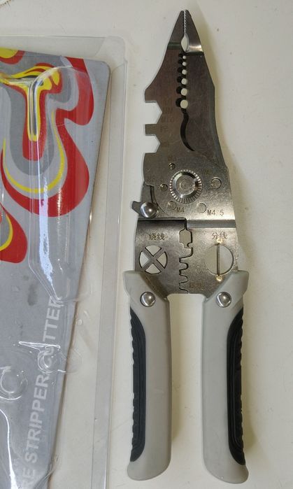 Інструмент для роботи з дротами стріпер крімпер куттер кліщі