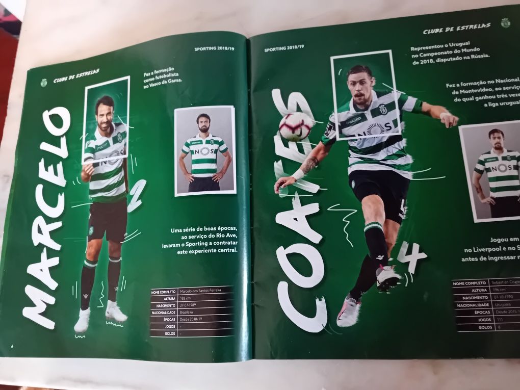 Caderneta Sporting Record 2018/19