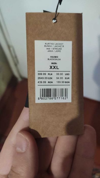 Мужская зимняя курточка, двухсторонняя XXL