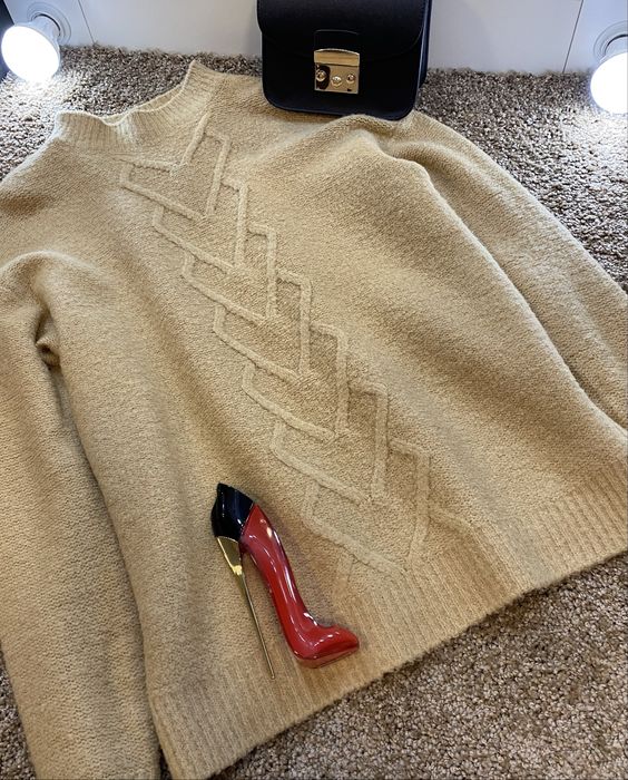 Шерстяні светри гольфи оверсайз рубчик H&M George Zara Mango Pull&bear