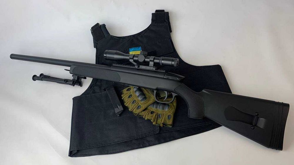 Металева дитяча снайперська гвинтівка Іграшкова реалістична та якісна