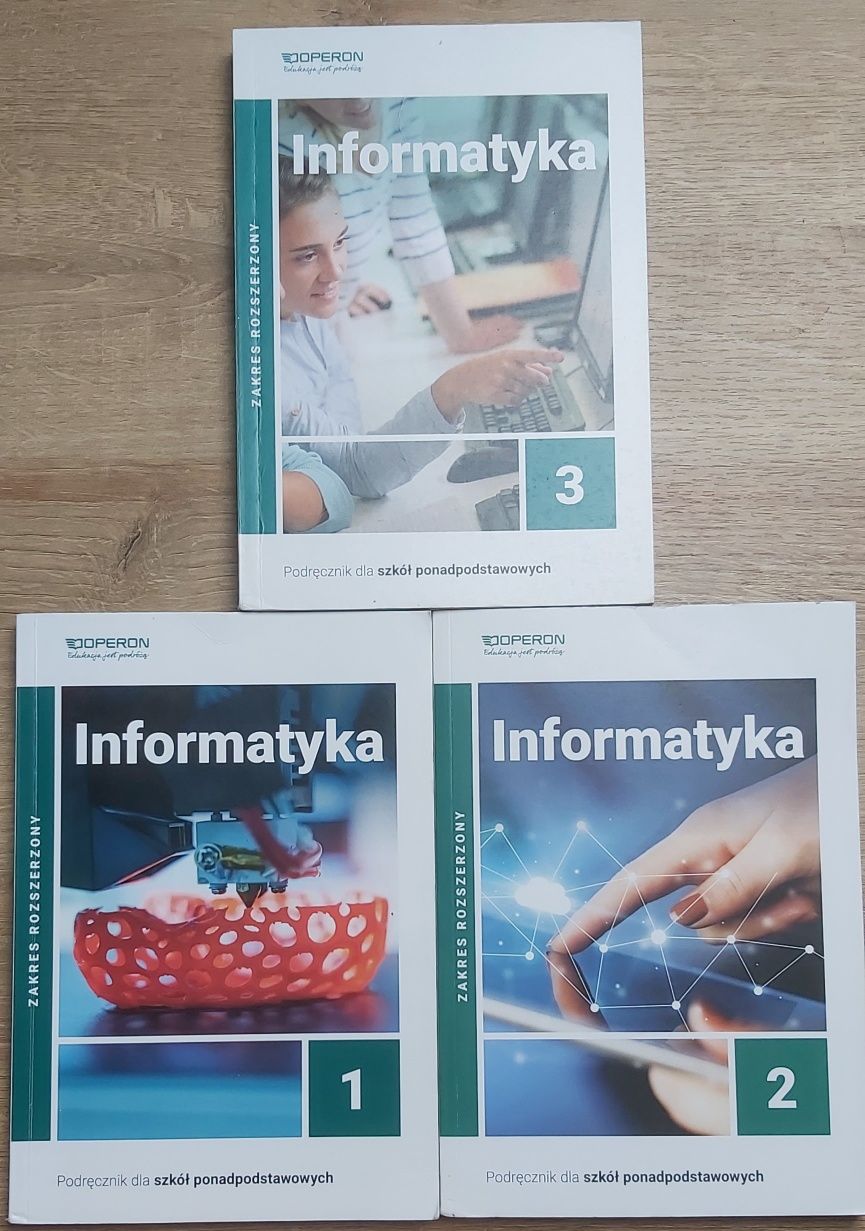 Podręczniki do informatyki 1, 2 i 3